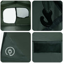 vidaXL Cort instant verde army 365 x 280 x 200 cm poliester si otel
