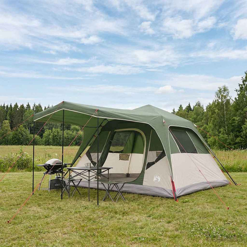 vidaXL Cort de familie verde 305 x 275 x 190 cm poliester si otel
