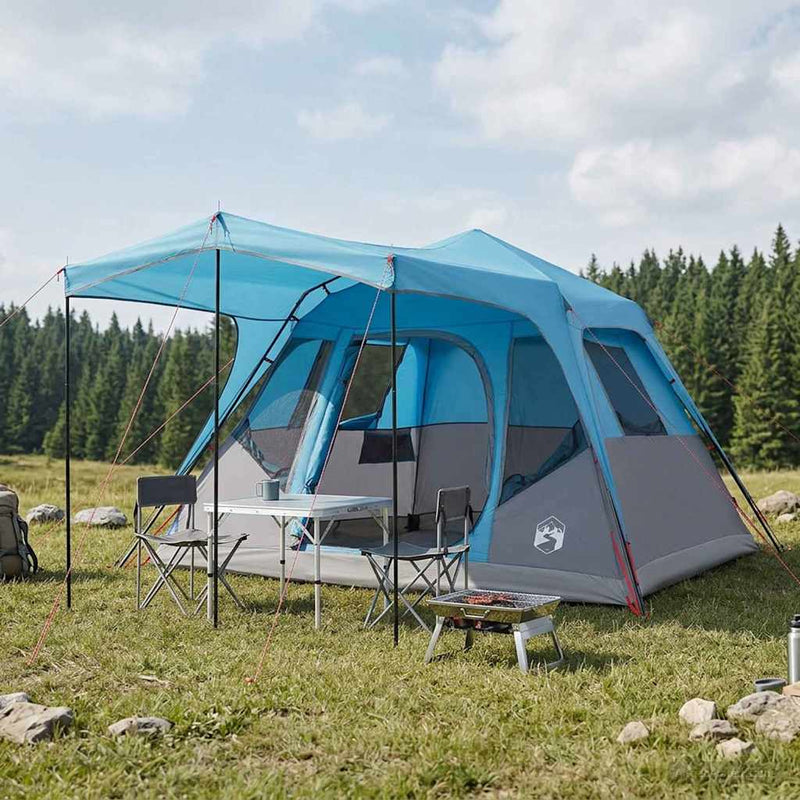 vidaXL Cort de familie albastru 305 x 275 x 190 cm poliester si otel