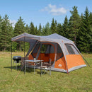 vidaXL Cort de familie gri si portocalie 305 x 275 x 190 cm