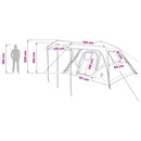 vidaXL Cort de familie gri si portocalie 305 x 275 x 190 cm