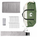 vidaXL Cort Tipi verde 700 x 700 x 395 cm poliester si otel