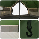 vidaXL Cort Tipi verde 700 x 700 x 395 cm poliester si otel