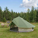 vidaXL Cort Tipi verde 700 x 700 x 395 cm poliester si otel
