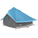 vidaXL Cort Tipi albastru 700 x 700 x 395 cm poliester si otel