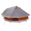 vidaXL Cort Tipi cu acoperis gri si portocalie 700 x 700 x 395 cm