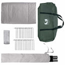 vidaXL Cort Tipi verde army 700 x 700 x 395 cm poliester si otel
