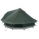 vidaXL Cort Tipi verde army 700 x 700 x 395 cm poliester si otel