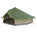 vidaXL Cort Tipi verde 800 x 800 x 430 cm poliester si otel