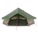 vidaXL Cort Tipi verde 800 x 800 x 430 cm poliester si otel