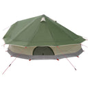 vidaXL Cort Tipi verde 800 x 800 x 430 cm poliester si otel
