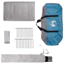 vidaXL Cort Tipi albastru 800 x 800 x 430 cm Poliester si otel