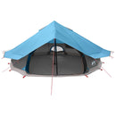 vidaXL Cort Tipi albastru 800 x 800 x 430 cm Poliester si otel