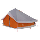 vidaXL Cort Tipi cu acoperis gri si portocalie 800 x 800 x 430 cm