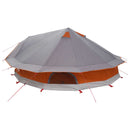 vidaXL Cort Tipi cu acoperis gri si portocalie 800 x 800 x 430 cm