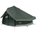 vidaXL Cort Tipi Verde Army 800 x 800 x 430 cm Poliester și oțel