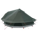 vidaXL Cort Tipi Verde Army 800 x 800 x 430 cm Poliester și oțel