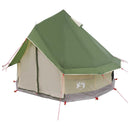vidaXL Cort Tipi cu acoperis verde 250 x 250 cm poliester si otel
