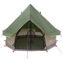 vidaXL Cort Tipi cu acoperis verde 250 x 250 cm poliester si otel