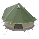 vidaXL Cort Tipi cu acoperis verde 250 x 250 cm poliester si otel