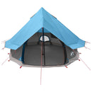 vidaXL Cort Tipi cu acoperis albastru 250 x 250 cm poliester si otel