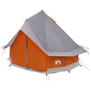 vidaXL Cort Tipi gri si portocalie 250 x 250 cm poliester si otel