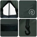 vidaXL Cort Tipi cu acoperis verde army 250 x 250 cm poliester si otel
