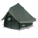 vidaXL Cort Tipi cu acoperis verde army 250 x 250 cm poliester si otel