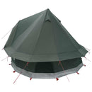 vidaXL Cort Tipi cu acoperis verde army 250 x 250 cm poliester si otel