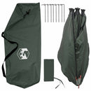 vidaXL Cort de vanatoare cu acoperis verde army 143 x 143 x 165 cm