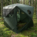 vidaXL Cort de vanatoare cu acoperis verde army 143 x 143 x 165 cm