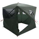 vidaXL Cort de vanatoare cu acoperis verde army 143 x 143 x 165 cm