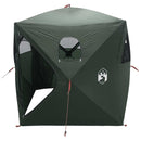 vidaXL Cort de vanatoare cu acoperis verde army 143 x 143 x 165 cm