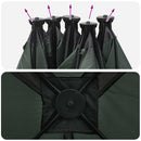 vidaXL Cort de vanatoare cu acoperis verde army 143 x 143 x 165 cm