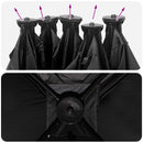 vidaXL Cort de vanatoare cu acoperis alb blackout 143 x 143 x 165 cm