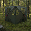 vidaXL Cort de vanatoare cu acoperis verde army 145 x 145 x 150 cm