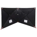 vidaXL Cort de vanatoare cu acoperis alb blackout 145 x 145 x 150 cm