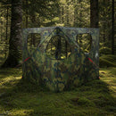 vidaXL Cort de vanatoare camuflaj 145 x 145 x 150 cm poliester si otel