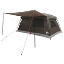 vidaXL Cort de familie cu acoperis culoare maro gri 420 x 305 x 200 cm