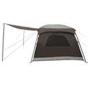 vidaXL Cort de familie cu acoperis culoare maro gri 420 x 305 x 200 cm