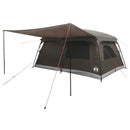vidaXL Cort de familie cu acoperis culoare maro gri 500 x 400 x 230 cm