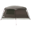 vidaXL Cort de familie cu acoperis culoare maro gri 500 x 400 x 230 cm
