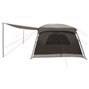 vidaXL Cort de familie cu acoperis culoare maro gri 500 x 400 x 230 cm