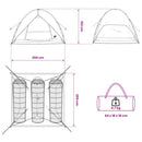 vidaXL Cort de camping cu protectie impotriva ploii rezistent la apa
