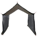 vidaXL Cort de camping cu pereti din plasa culoare maro gri