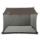 vidaXL Cort de camping cu pereti din plasa culoare maro gri