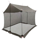 vidaXL Cort de camping cu pereti din plasa culoare maro gri