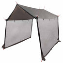 vidaXL Cort de camping cu pereti din plasa culoare maro gri