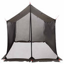 vidaXL Cort de camping cu pereti din plasa culoare maro gri