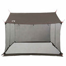 vidaXL Cort de camping cu pereti din plasa culoare maro gri